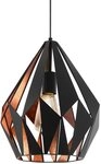 EGLO Pendelleuchte CARLTON 1, ohne Leuchtmittel, Vintage Pendellampe, 1 flammig,
