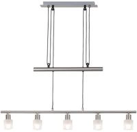 Brilliant LED Pendelleuchte LEA, Seilzugmechanismus, LED wechselbar, 5 x E14...