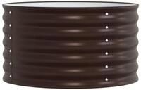 vidaXL Hochbeet Hochbeet Braun 80 x 80 x 44 cm Stahl (1 St)