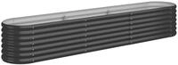 vidaXL Hochbeet, Kr&auml;uterhochbeet Pulverbeschichteter Stahl 224x40x36 cm...