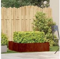vidaXL Hochbeet vidaXL Garten-Pflanzgef&auml;&szlig; Rostig 100 x 100 x 30 cm