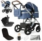 bergsteiger Kombi-Kinderwagen Nizza 3 in 1 Kinderwagen, Auto-Babyschale & Isofix