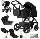 bergsteiger Kombi-Kinderwagen Nizza 3 in 1 Kinderwagen, Auto-Babyschale & Isofix