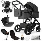 bergsteiger Kombi-Kinderwagen Nizza 3 in 1 Kinderwagen, Auto-Babyschale & Isofix