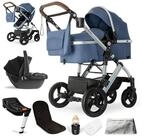 bergsteiger Kombi-Kinderwagen Nizza 3 in 1 Kinderwagen, Auto-Babyschale & Isofix