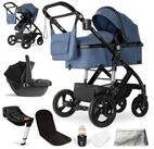 bergsteiger Kombi-Kinderwagen Nizza 3 in 1 Kinderwagen, Auto-Babyschale & Isofix