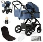 bergsteiger Kombi-Kinderwagen Nizza 3 in 1 Kinderwagen, Auto-Babyschale & Isofix