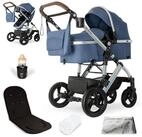 bergsteiger Kombi-Kinderwagen Nizza 3 in 1 Kinderwagen, Auto-Babyschale & Isofix