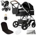bergsteiger Kombi-Kinderwagen Nizza 3 in 1 Kinderwagen, Auto-Babyschale & Isofix