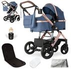 bergsteiger Kombi-Kinderwagen Nizza 3 in 1 Kinderwagen, Auto-Babyschale & Isofix