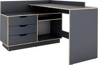 byLIVING Eckschreibtisch Bern, mit viel Stauraum, Breite 129 cm, rechts oder links
