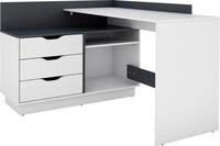 byLIVING Eckschreibtisch Bern, mit viel Stauraum, Breite 129 cm, rechts oder links