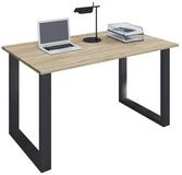 VCM Schreibtisch Lona, rechteckig, Tiefe 50 cm, B&uuml;gel-Fu&szlig; schwarz