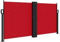 vidaXL Seitenmarkise Sichtschutz Windschutz Ausziehbar Rot 120x1000 cm