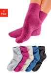 Lavana Kuschelsocken (Packung, 5-Paar) ideal als Bettsocken