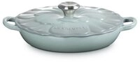 LE CREUSET Kochtopf Signature Gourmet-Profitopf Blume sea salt 26cm,...