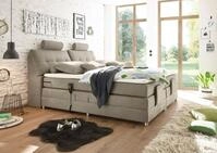 ED EXCITING DESIGN Boxspringbett Palermo, inkl. Motor, Topper, Kopfst&uuml;tze und