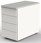 KERKMANN Container Anstellcontainer 4 Schubladen BxTxH 43x80x72-76cm mit