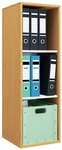 VCM Standregal B&uuml;cherregal Lona H. 110 x B. 35 x T. 37 cm, Holzregal stehend,