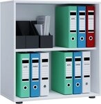 VCM Standregal Holz B&uuml;ro Regal B&uuml;cher Ordner Aktenregal Lona 2f, 1-tlg.