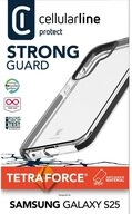 Cellularline Handyh&uuml;lle Hard Case Tetra Force Strong Guard f&uuml;r Samsung S25 Clear