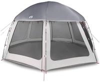 vidaXL Faltzelt Poolzelt mit abnehmbarem &Uuml;berzelt Netzw&auml;nden Grau 510x510cm, (1