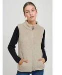 OXMO Sweatweste OXTheri Weste aus Teddy-Fleece Stoff beige L