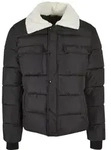URBAN CLASSICS Winterjacke Urban Classics Herren Sherpa Collar Padded Shirt Jacket