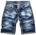 Rock Creek Jeansshorts Herren Shorts Denim Blau dicke Naht RC-2077