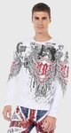 Cipo & Baxx Sweater Sweatshirts (1-tlg) mit trendigen Print