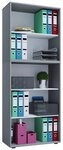 VCM Standregal Holz B&uuml;ro Regal B&uuml;cher Ordner Aktenregal Lona 5f, 1-tlg.