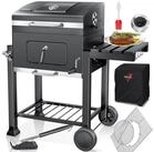 KESSER Holzkohlegrill Grillwagen BBQ Smoker XL Holzkohlegrill mit Deckel,...