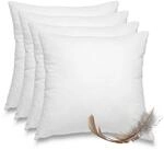wometo Federkissen 4er Pack, 45x45 cm, F&uuml;llung: Federn, Bezug: Baumwolle, 4er Set,