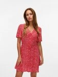 Vero Moda Minikleid VMALBA SS SHORT DRESS WVN NOOS Viskose, slim fit