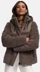Marikoo Winterjacke Kaguraa warme Teddyfell Sherpa Jacke