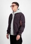 Bomberjacke ALPHA INDUSTRIES "MA-1 VF 59 Long", Herren, Gr. S, lila (plum),