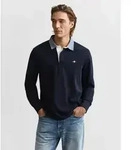 Gant Langarm-Poloshirt REG CHAMBRAY HEAVY RUGGER blau XXXL (62)