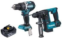 Makita Akku-Schlagbohrschrauber DLX 2278 T1 Akku Kombo Kit + DHP 484