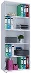 VCM Standregal Holz B&uuml;ro Regal B&uuml;cher Ordner Aktenregal Lona 5f, 1-tlg.