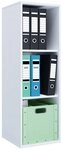 VCM Standregal Holz B&uuml;ro Regal B&uuml;cher Ordner Aktenregal Lona l 3f, 1-tlg., VCM