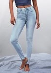 LASCANA Jeansjeggings mit Stretch-Anteil in R&ouml;hrenform