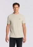 BOSS GREEN Rundhalsshirt Tee mit gummiertem Kontrast-Logo