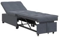 vidaXL Sofa Schlafsofa Dunkelgrau 194 x 67 x 82 cm Samt, 1 Teile