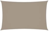 vidaXL Sonnensegel Sonnensegel Oxford-Gewebe Rechteckig 4x7 m Taupe, (1-tlg)