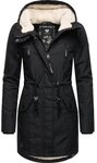 Ragwear Wintermantel Elsie stylischer Winterparka mit Kapuze und Teddyfleece