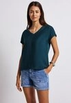 STREET ONE T-Shirt mit V-Ausschnitt