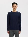 Selected Rundhalspullover SLHTRAY LS KNIT MERINO CREW NECK NOOS Wolle, regular...