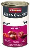 Animonda GranCarno Adult mit Herz 400 g - 6 St&uuml;ck, Nassfutter f&uuml;r: Hund
