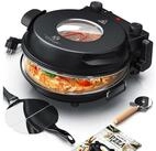 KESSER Pizzaofen 400&deg;C mit feuerfestem Pizzastein ⌀32cm & 5 Heizstufen Steinofen