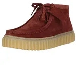 Clarks Torhill High Schn&uuml;rschuh mit verstecktem Gummizug rot 44,5 EU